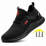 Indestructible Shoes Men's Safety Work with Steel Toe Cap Puncture-Proof Boots Lightweight Breathable Sneakers Mart Lion   