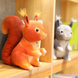 1pc 25cm Squirrel Plush Toy Stuffed Simulation Striped Squirrel Forest Animals Cute Cartoon Animals Toys For Kids Xmas Gift MartLion   