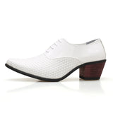 Men's Dress Shoes Handmade Style Party Wedding Leather Formal MartLion WHITE 38 