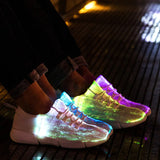 Luminous Sneakers Glowing Light Up Shoes for men women shoes White LED Sneakers Flashing Shoes with Light for Adult MartLion