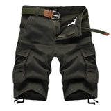 Summer Men's Baggy Multi Pocket Military Cargo Shorts Male Cotton Khaki Men Tactical Shorts Short MartLion   