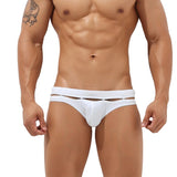 Men's Swimwear Suits Solid Briefs Swim Wear Sports Wear Mart Lion White M 