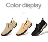 Men's Leather Casual Shoes Loafers Genuine Leather Sneakers Outdoor Walking Sneakers Mart Lion   