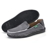 Summer Men's Denim Canvas Shoes Breathable Beach Casual Slip-On Soft Flat Loafers MartLion   