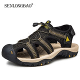Summer Men's Sandals Design Breathable mesh Casual Beach Shoes Soft Bottom Outdoor
