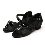 Children Dance Shoes for Girls Women Ballroom Latin Ladies Modern Tango Performance Salsa Sandals 3.5CM Heel MartLion   