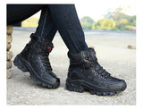 Footwear Military Tactical Men's Boots Special Force Leather Desert Combat Ankle Army Mart Lion   