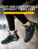 Reflective Men's Safety Shoes Boots With Steel Toe Cap Casual Work Indestructible Puncture-Proof Work Sneakers Mart Lion   
