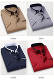 Summer Shirt Men's Short Sleeves Button Up Shirt Turn-down Collar Casual Clothing Mart Lion   