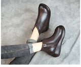 Winter Boots Warm Shoes Women Leather Shoes  Boots Winter Platform women's boots MartLion   