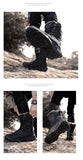 Winter Waterproof Women Men's Boots Snow Warm Non-slip Combat Women's Military Battle Mart Lion   