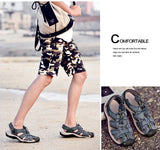 Men's Sandals Summer Leather Beach Rome Gladiator Casual Shoes Outdoor Mart Lion   