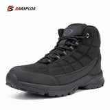 Baasploa Winter Men's Outdoor Shoes Hiking Waterproof Non-Slip Camping Safety Sneakers Casual Boots Walking Warm MartLion 114701-HE 41 