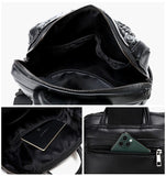 Women Relief Embossed 3D Walrus Backpack Creative Schoolbag Laptop Handbag Rock Punk Rivets Rucksack Waterproof Travel Backpack Mart Lion   