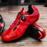 Couple Cycling Shoes Men's Road Bicycle Women Outdoor Sneakers Breathable Self-locking Unlocking Bike Mart Lion   