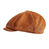 Retro Winter Caps Men's Corduroy Newsboy Hat Woman Flat Cap Warm Cap Dad Outdoors Casual Octagonal Cap Gatsby Hat MartLion   