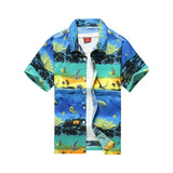 Men's Hawaiian Shirt Male Casual Printed Beach Shirts Short Sleeve MartLion