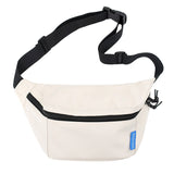 Sports Waterproof Men's Waist Bags Casual Outdoor Crossbody Multi-Function Messenger Hip Fanny Pack Unisex Chest Pouch Mart Lion White Waist bag  