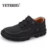Leather Men's Casual Shoes Luxury Brand Loafers Moccasins Breathable Driving