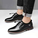 Men's Leather Casual Shoes Spring Autumn Leisure Loafers Flats Mart Lion   