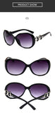 Luxury Black Sunglasses Women Designer Full Star Mirror Retro Square Ladies Shades MartLion   