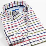 Smart Five Men Dress Shirts cotton Long Sleeve Regular Slim Fit Formal Shirts Male MartLion   