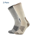 80% Merino Wool Socks Men's Women Thicken Warm Hiking Cushion Crew Socks Merino Wool Sports Socks Moisture Wicking MartLion Pack B(2 Pairs ) Euro M(36-40) 