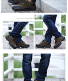 Men's Casual Shoes Brand Waterproof Sneakers Flats Couples Outdoor Hiking Mart Lion   