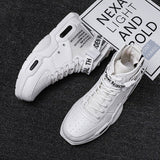 Men's Shoes Sneakers Hip Hop Red Bottom Causal Adult Breathable Luxury Tennis Trainers Zapatos Hombre Mart Lion White Black 36 