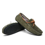  Winter Warm Casual Shoes Men's Loafers With Fur Suede Leather Driving Shoes Designer MartLion - Mart Lion
