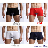 Scrotum Separation Men's Panties Modal Underwear Boxer Escroto Pouch Mid Rise Underpants Slips Hole Breathable White Mart Lion   