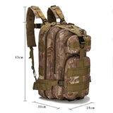 Backpack Outdoor 30L 1000D Nylon Waterproof Trekking Fishing Hunting Bag Military Rucksacks Tactical Sports Camping Hiking Mart Lion   