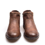 Vintage Style Men's Boots Autumn Winter Ankle Short Chelsea Footwear Hombre Cowboy Mart Lion   