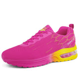 Running Shoes Breathable Light Women's Sneakers Non-slip Wear-resisting Height Increasing Sport Mart Lion Red 3.5 