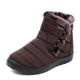Women Winter Boots Ladies Fur Plush Ladies Flats Non-slip Casual Female Shoes Winter MartLion Brown 36 