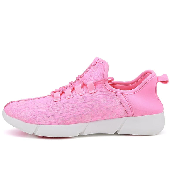 Luminous Sneakers Glowing Light Up Shoes for men women shoes White LED Sneakers Flashing Shoes with Light for Adult MartLion