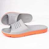 Summer EVA Slippers Men's Clogs Outdoor Slides Couple Flip Flops Flats Platform Shoes Rubber Zapatos Mujer Mart Lion Gray orange 51 China