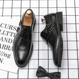 Wedding Formal Shoes Men's Leather Oxfords Slip On Party Dress Zapatos Hombre Mart Lion   