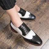 Leather Brogues Men's Wedding Party Dress Shoes Designer Drivng Formal Lace Up Oxfords Mart Lion   