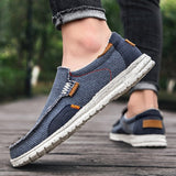 Men's Casual Shoes Breathable Canvas Shoes Loafers Vulcanized Outdoor Walking Sneakers Mart Lion   