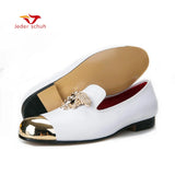 Men's Loafers Design Shoes Spring  Dress Loafers Bright Face Flats Casual Wedding MartLion   