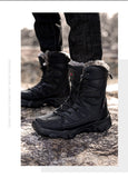 Winter Waterproof Women Men's Boots Snow Warm Non-slip Combat Women's Military Battle Mart Lion   