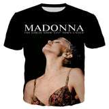 The Queen of Pop Madonna 3D Printed T-shirt Men's Women Casual Harajuku Style Hip Hop Streetwear Oversized Tops Mart Lion   