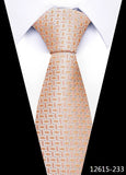 Tie For Men's Newest design Factory 7.5 cm Necktie Yellow Plaid Shirt Accessories Abraham Lincoln's birthday MartLion 12615-233  