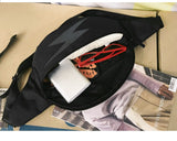 Hip Hop Men's Waist Bag Chest Reflective At Night Sports Phone Pouch Unisex Fanny Pack Shoulder Belt Pack Mart Lion   
