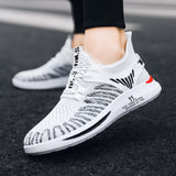 Summer Men's Outdoor Breathable Sneakers Non-Slip Lace-Up Casual Shoes Lightweight Running Mart Lion   