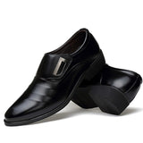 Oxford Shoes Men's Dress Formal Pointed Toe Wedding Dress Designer Loafers Mart Lion   