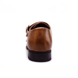 Shoes Loafers Men's Double-Monk-Strap Elegant Slip-On Pria Sepatu
