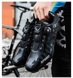 Couple Cycling Shoes Men's Road Bicycle Women Outdoor Sneakers Breathable Self-locking Unlocking Bike Mart Lion   