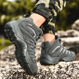 Men's Boots Tactical Military Combat Outdoor Hiking Winter Shoes Light Non-slip Desert Ankle Mart Lion   